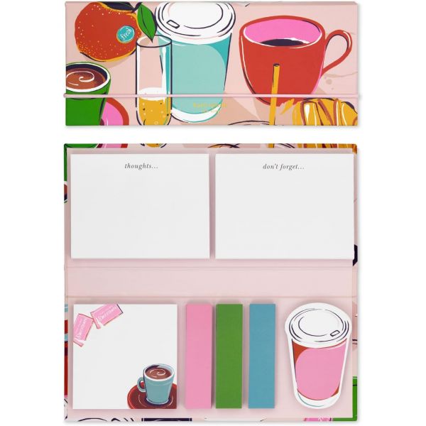 kate spade sticky notes 세트 233245 공부 필수 아이템 귀여운 디자인 다양한 크기 : 빅스톤-샵