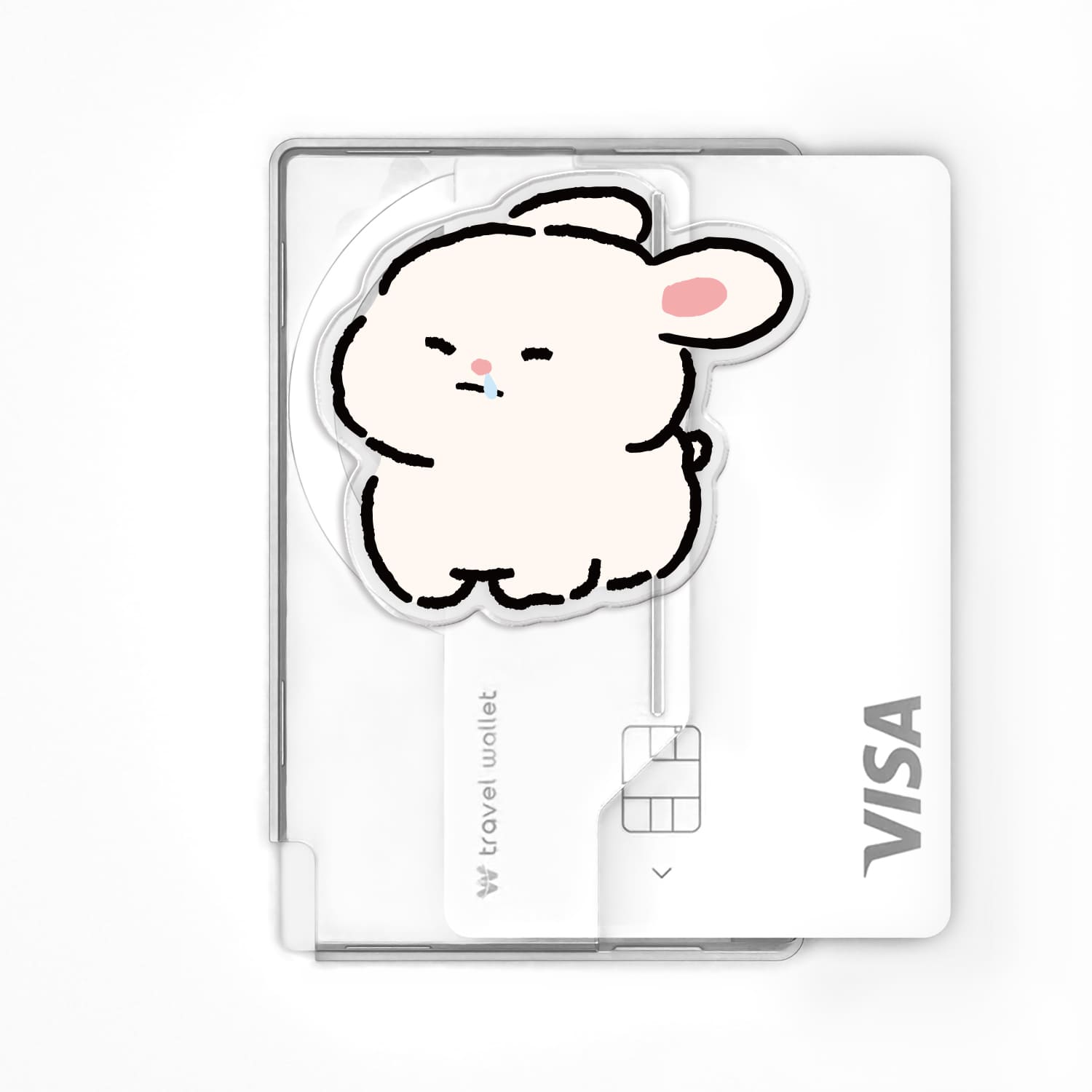 168cm 맥세이프 그립톡 카드지갑 올인포켓 콧물 토끼