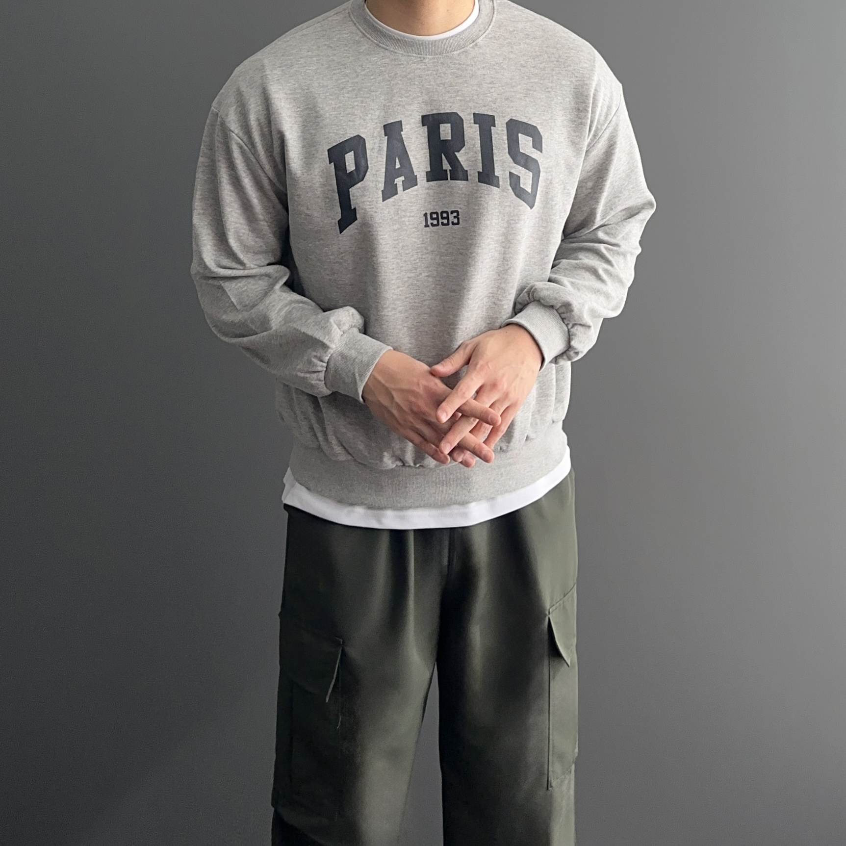 커플맨투맨 남자오버핏맨투맨 - 상세 이미지 5