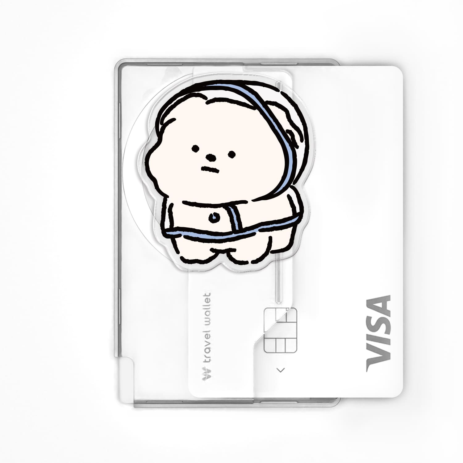 168cm 아이폰 맥세이프 카드지갑 그립톡 올인포켓 우비 강아지