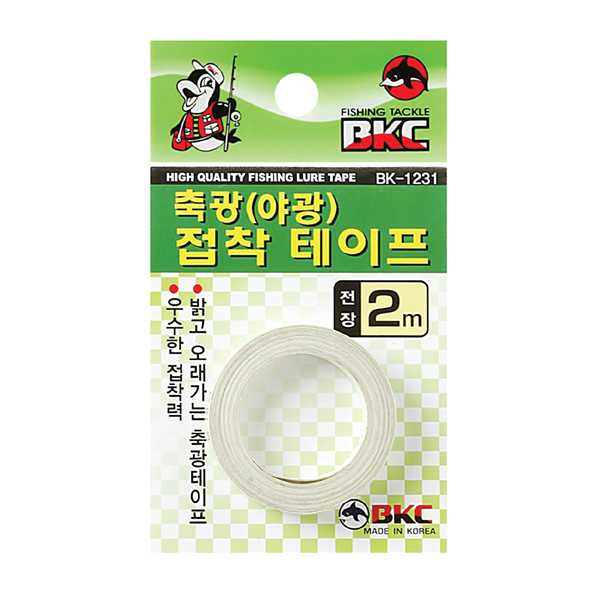 백경조침 BK-1231 축광 야광 테이프 2m 에기 메탈지그 봉돌 부착 - 상품 이미지