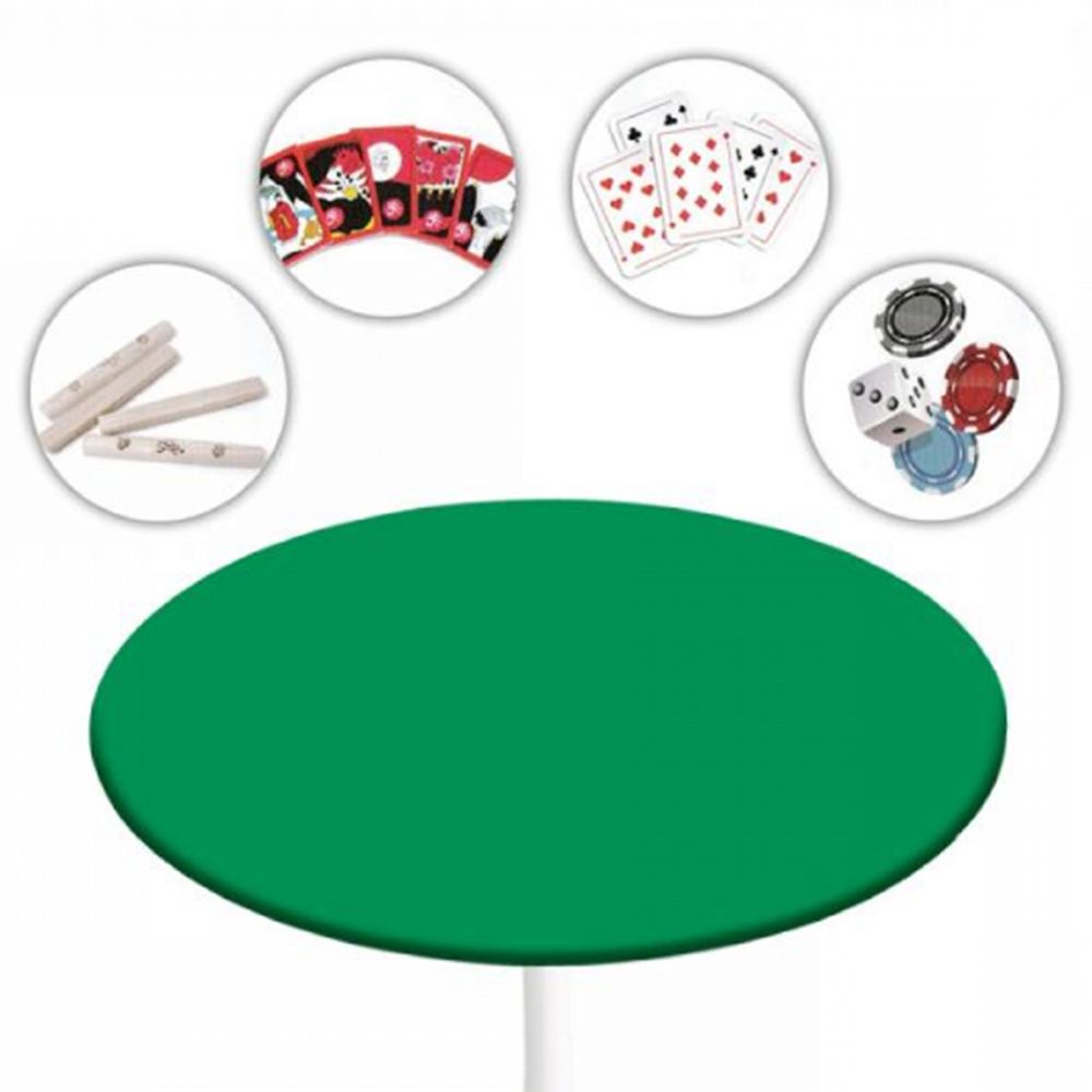 원형 화투 테이블보 원탁보 원탁 보드 게임 매트 모포 커버 군용 명절 당구다이 천 당구대