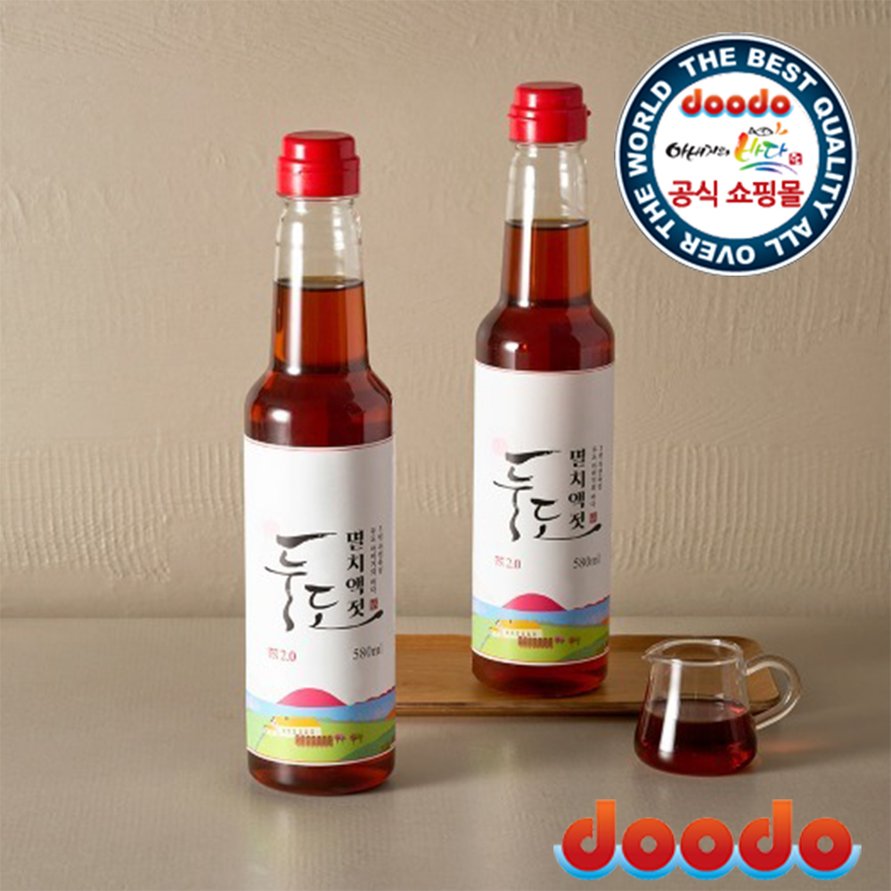 [사은품증정] 두도 멸치액젓 프리미엄 3년숙성 원액 580ml, 2개 - 상세 이미지 2