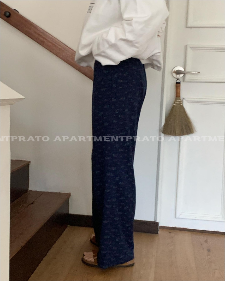 [stunning] 스터닝 로제 팬츠 플라워 데일리 밴딩 바지 (2color) 상세 이미지 19