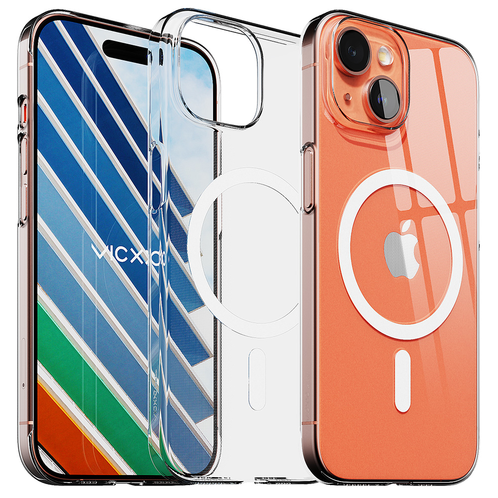 빅쏘 초슬림 변색없는 맥세이프 케이스 투명, 아이폰15