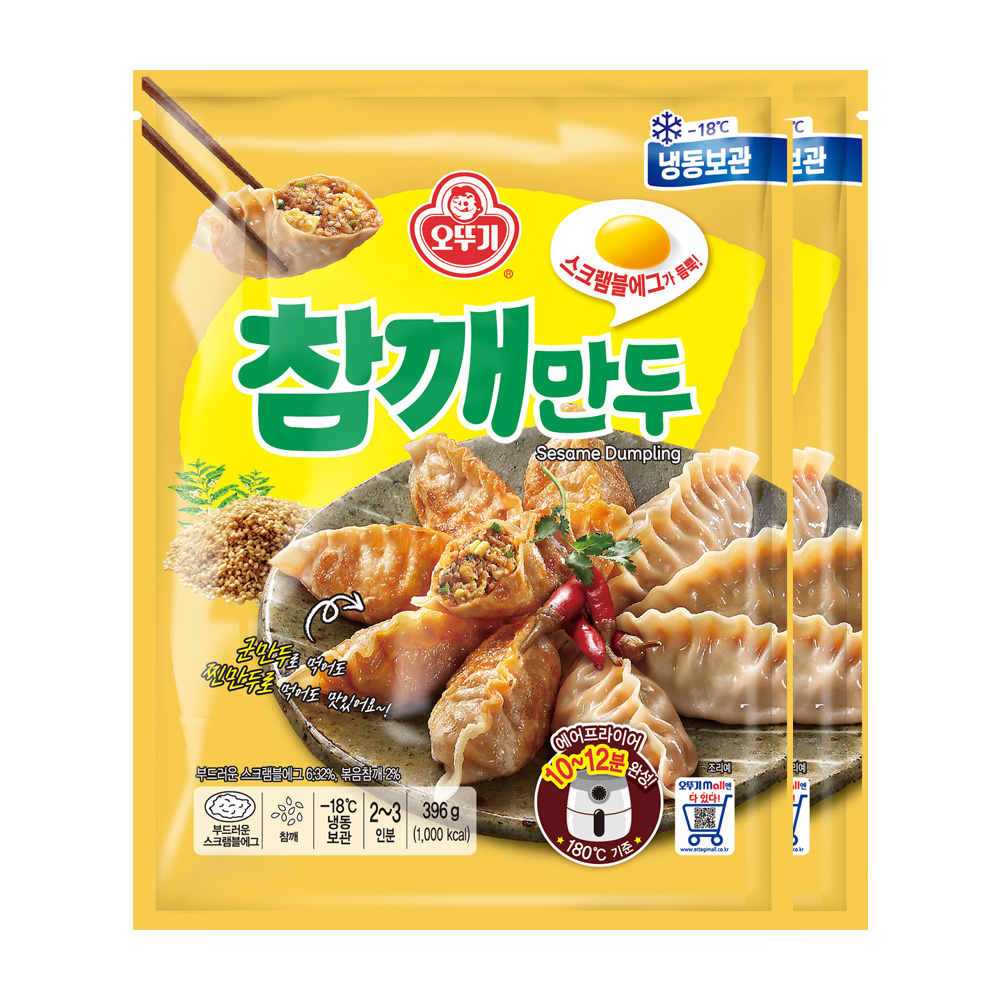 오뚜기 참깨만두 396g 2개