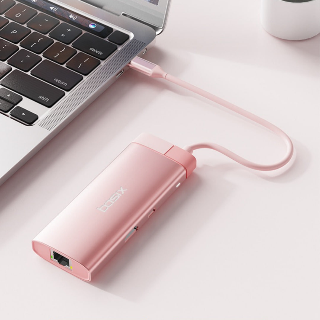 베이식스 6포트 멀티허브 C타입 노트북 멀티포트 HDMI USB3.0 이미지 6