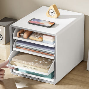 서류정리트레이 서류정리함 거치대 보관함 파일정리함 선반 서류함4단 실사용 후기 | 효과 있을까? - 상품 이미지 1
