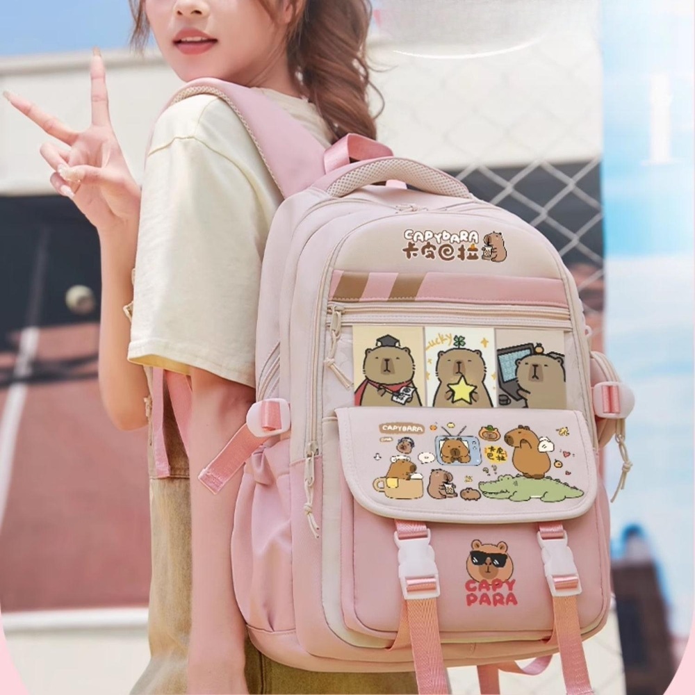 카피바라 가방 배낭 인형 책가방 백팩 숄더백 귀여운 동물 선물 캐릭터 - 상품 이미지