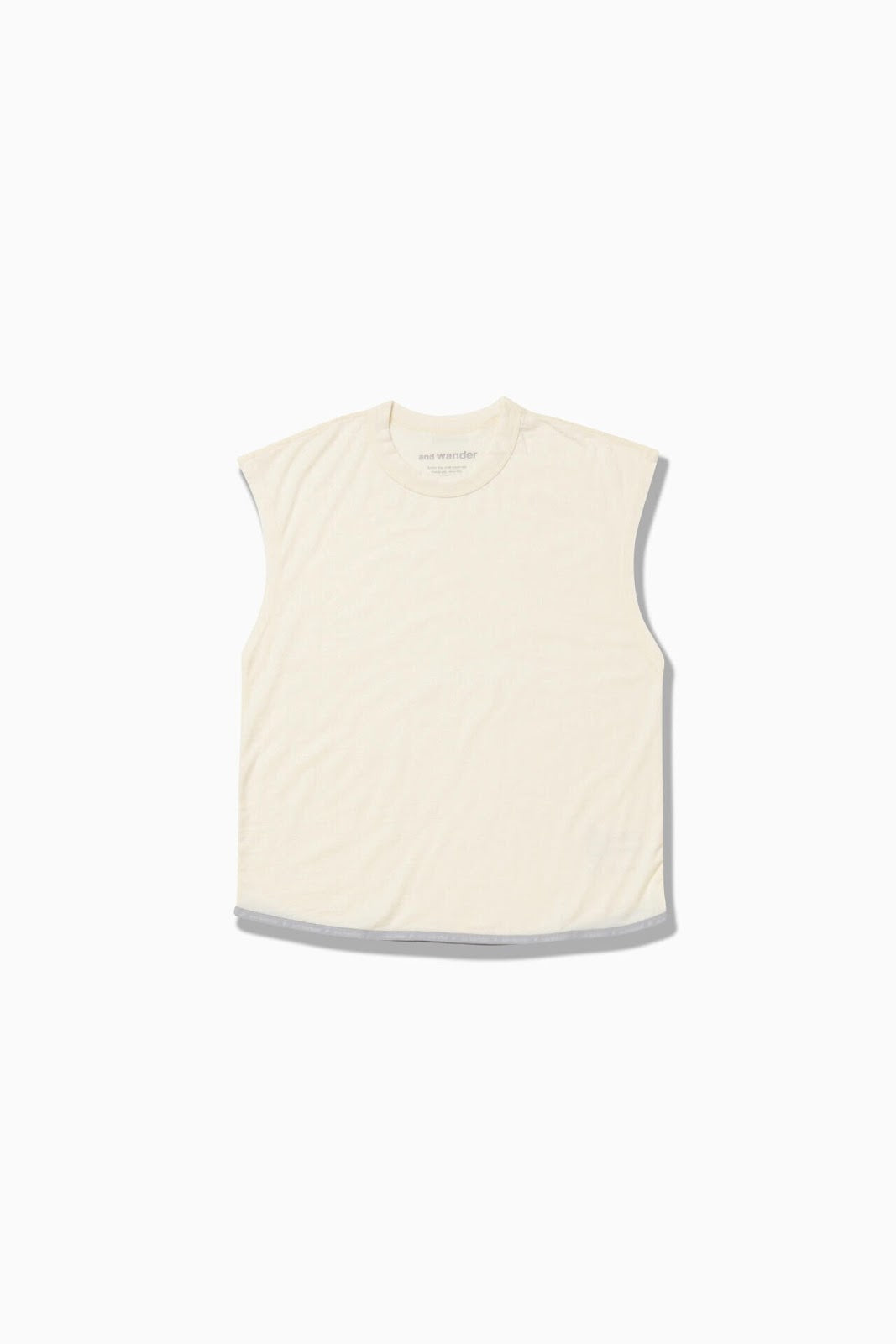 앤드원더 나시 merino base tank top 25SS 5745164031 - 상세 이미지 3