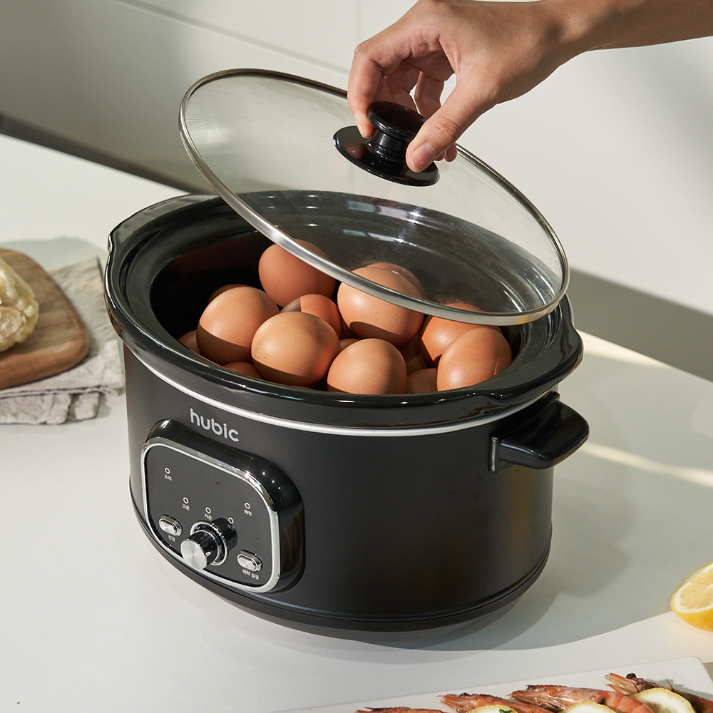 휴빅 계란찜기 맥반석 구운계란 전기 찜기 전골냄비 달걀샯는기계 고구마 슬로우 멀티쿠커