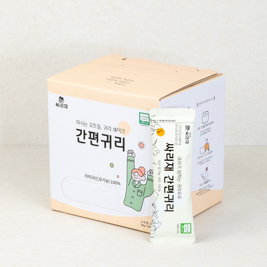 싸리재 국산 유기농 [ 간편귀리 ] 퀵오트 압착 오트밀가루 쉐이크 포리지 30g, 30개 이미지 6