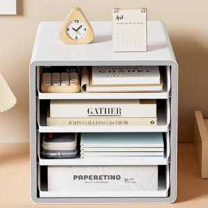 서류정리트레이 서류정리함 거치대 보관함 파일정리함 선반 서류함4단 실사용 후기 | 효과 있을까? - 상품 이미지 2