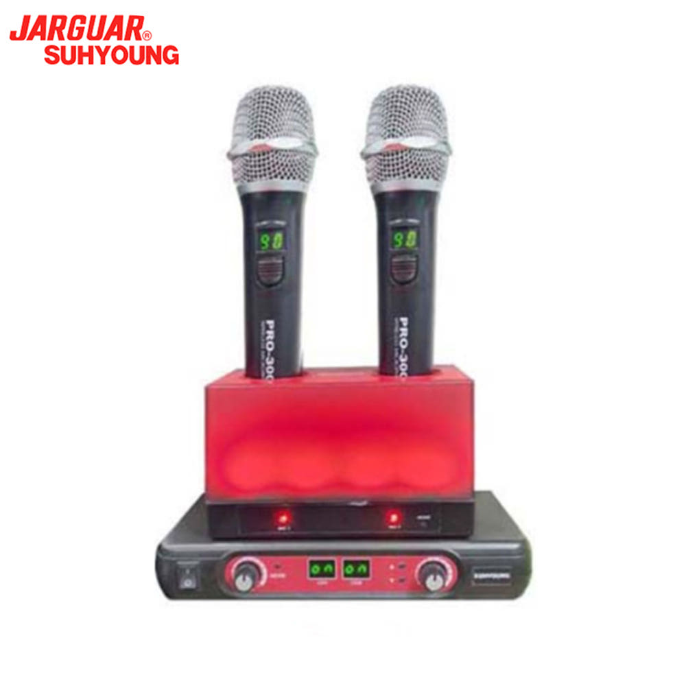 JARGUAR PRO-3000 하울링 방지 충전식 무선마이크 쟈가 국산