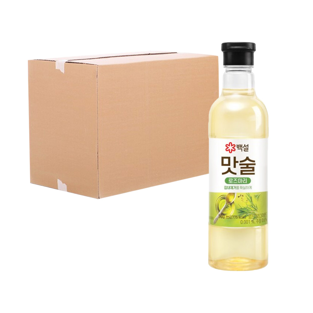 [무료배송] CJ 백설 맛술 로즈마리 500ml 24입 코스트코 트레이더스 식당 식자재마트 : 영춘권