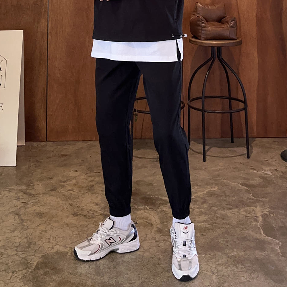 남자 조거팬츠 고무줄 밴딩 트레이닝 팬츠 남자 바지 - 상세 이미지 3