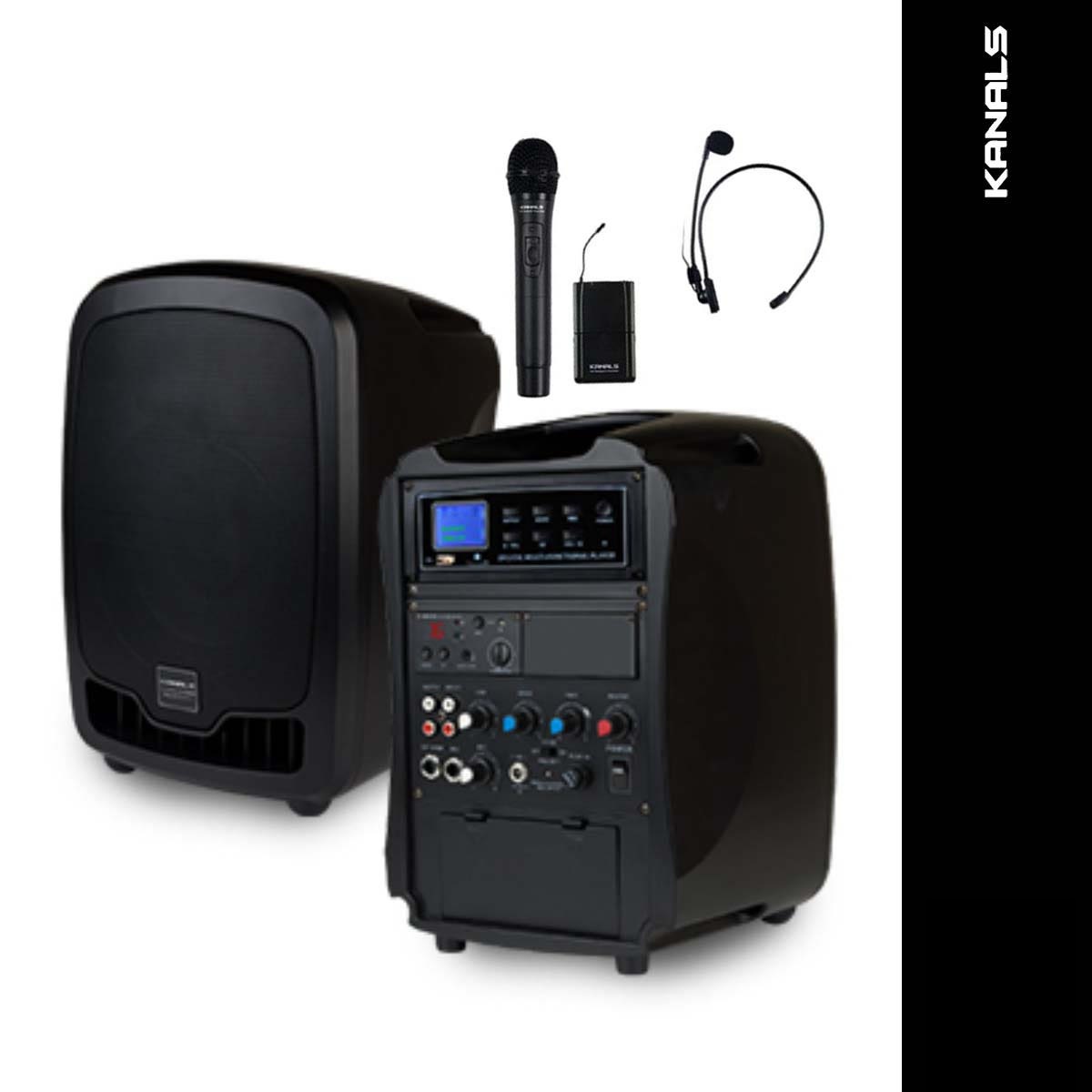 카날스 AT-115BN 150W 이동식 앰프 충전식 스피커 핸드 마이크 행사용 휴대용