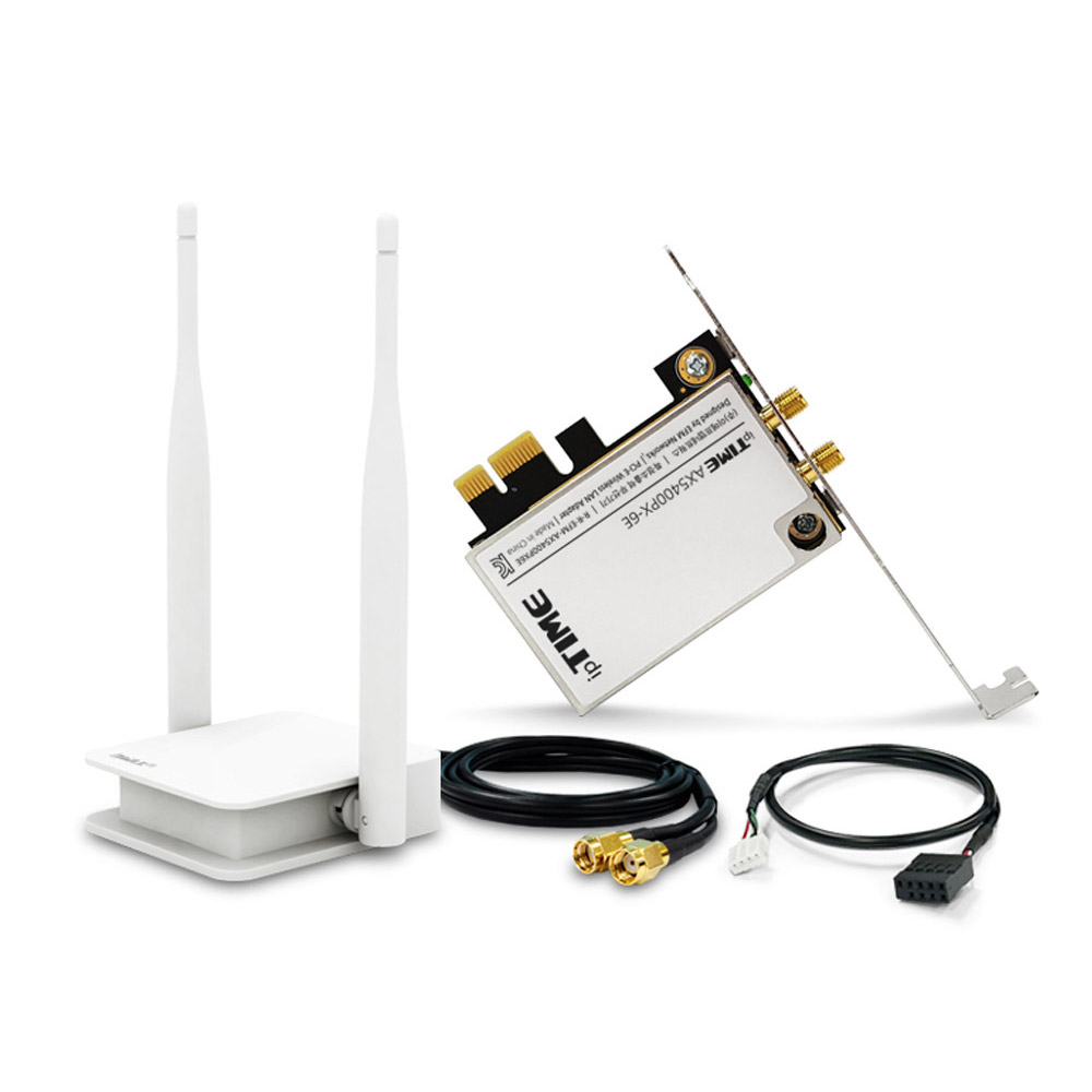 ipTIME AX5400PX-6E 무선랜카드 와이파이 블루투스 5.2 연장 안테나 데스크탑 - 상품 이미지