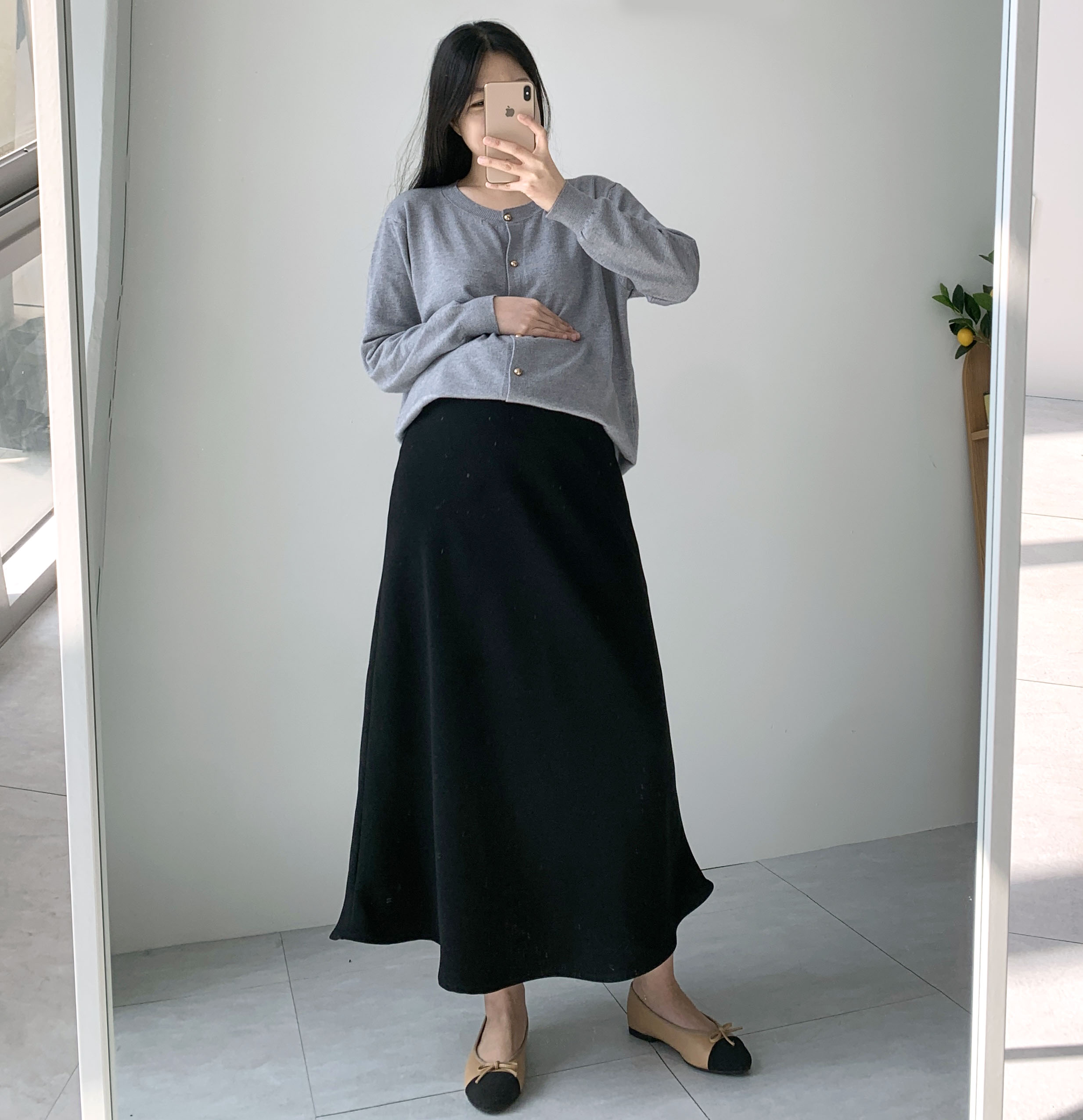 봄가디건 임산부가디건 금장가디건 빅사이즈 - 상세 이미지 5