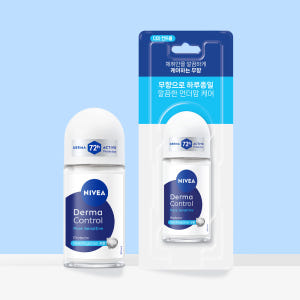 니베아 데오드란트 롤온 더마 컨트롤 퓨어 센서티브 무향 50ml, 1개 솔직 후기 | 피부 타입별 분석 - 상품 이미지 1