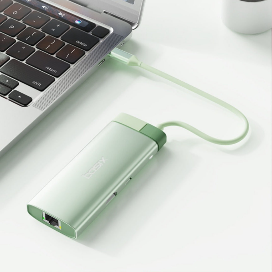 베이식스 6포트 멀티허브 C타입 노트북 멀티포트 HDMI USB3.0 - 상세 이미지 5