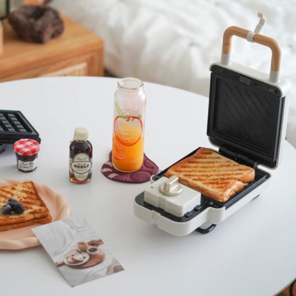 단미 와플 메이커 기계 크로플 샌드위치 붕어빵 파니니 1구 타이머 SAN03