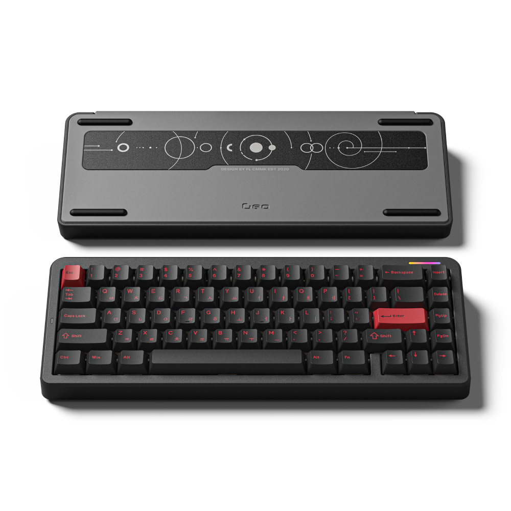 FL-ESPORTS Geo65 유무선 VIA 풀알루미늄 기계식 키보드 딥 그레이, FL 리치베리축 - 상세 이미지 2