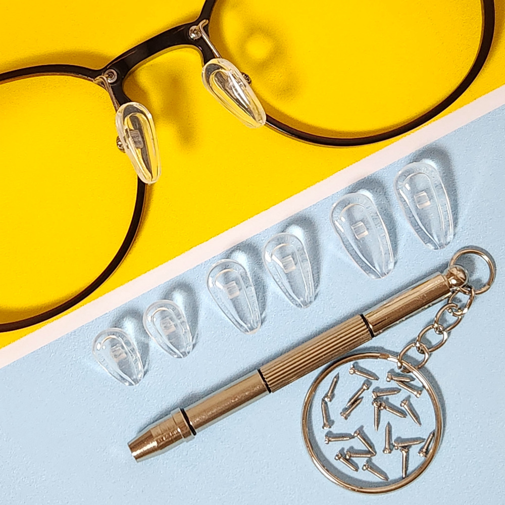 안경코받침 교체(35종류) 실리콘 에어 오클리 티타늄 끼우는코받침 코패드 미니드라이버