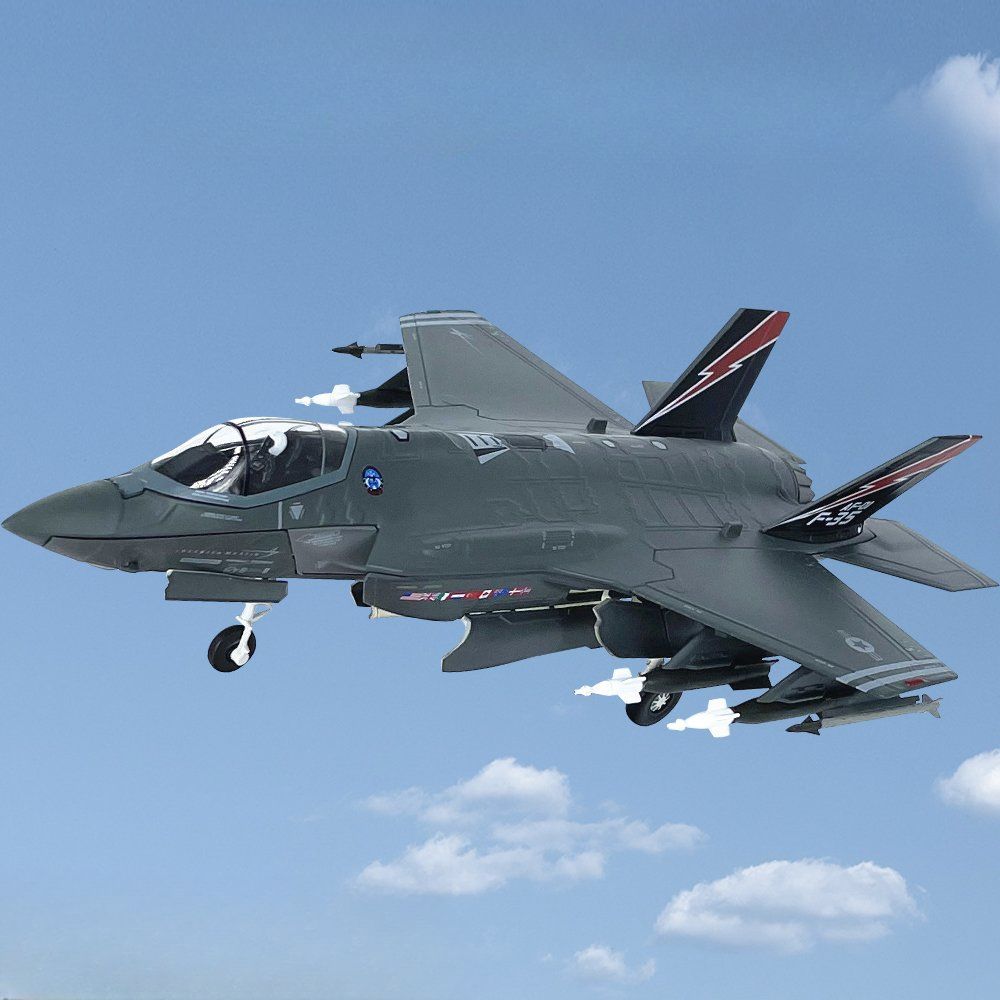 F35 전투기 모형 피규어 장식 비행기 다이캐스트 제트기 - 상품 이미지
