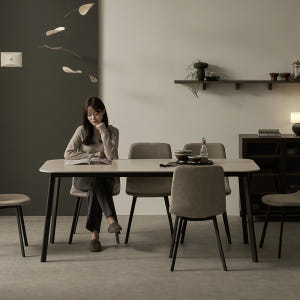럼블 포세린 세라믹 6인용 식탁 세트 의자6(루트베이지), 1800mm,... 솔직 후기 | 실제 배치 사진 포함 - 상품 이미지 3
