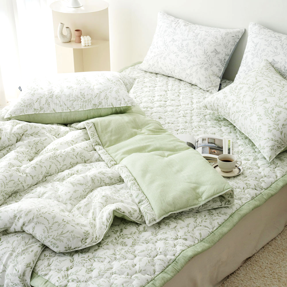 마벨로제 텐셀모달 리프 차렵이불 베개 세트 알러지케어 사계절 침구 SS