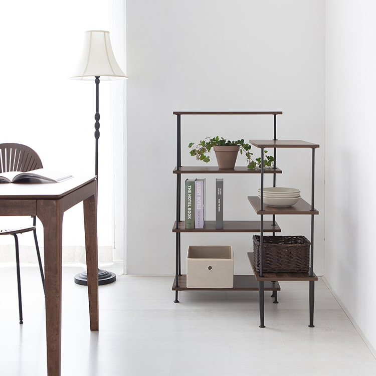 이지보 코너선반 115x300x1065mm, 7단, 코코아월넛 5371.3451 - 상세 이미지 4