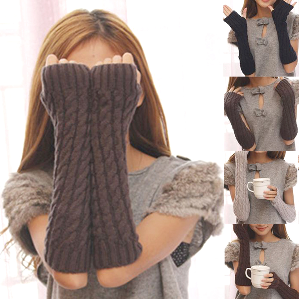 여성 꽈배기 팔토시 따스한 여자 팔보호 외출 패션 암워머