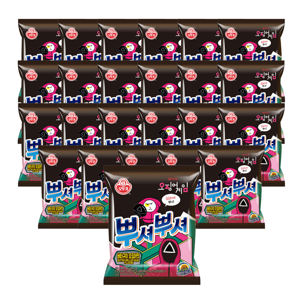 오뚜기 뿌셔뿌셔 버터구이오징어맛, 90g, 24개 - 상품 이미지
