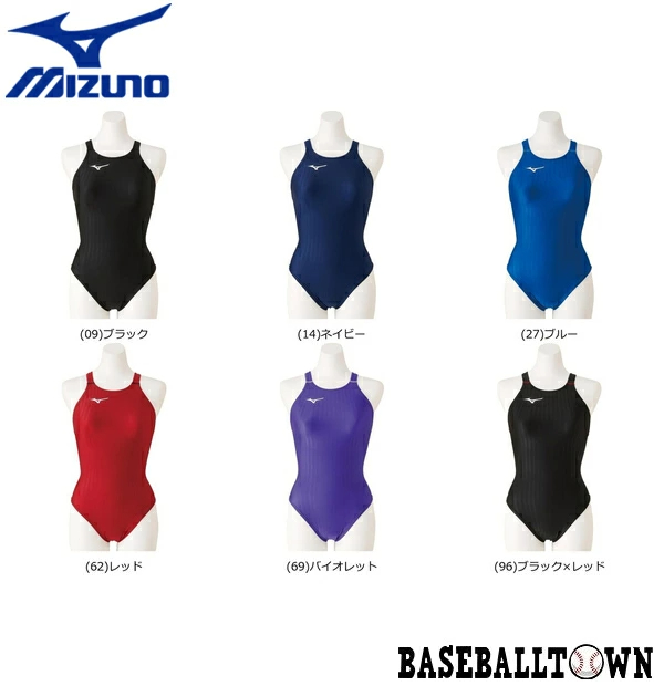 미즈노 MIZUNO 수영복 미디엄 컷 레이스 오픈 백 N2MA0223 - 메인 이미지