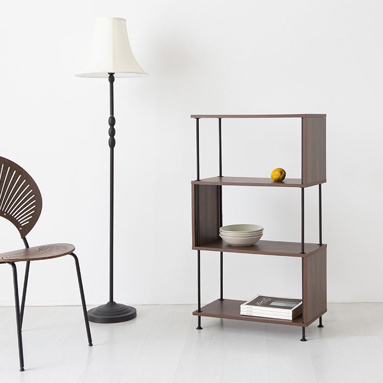 이지보 600 선반 S형 600x296x1090mm, 4단, 코코아월넛 5776.3736 - 상세 이미지 4