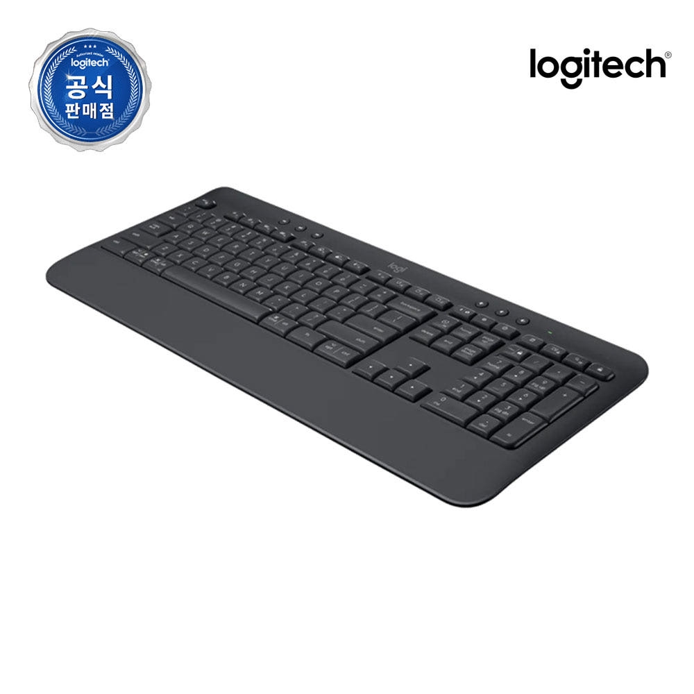 로지텍코리아 공식 Signature K650 무선 키보드 그래파이트, 팬터그래프 제품 이미지