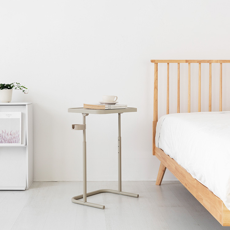 높이조절 사이드테이블 노트북 보조 테이블 소파 옆 미니 탁자 각도조절