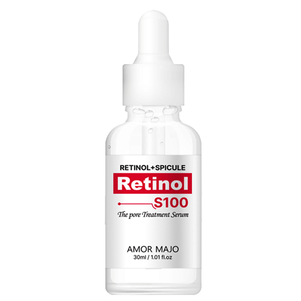 아모르마호 더 포어 트리트먼트 S100 레티놀 스피큘 세럼 앰플 30ml 에센스 - 메인 이미지