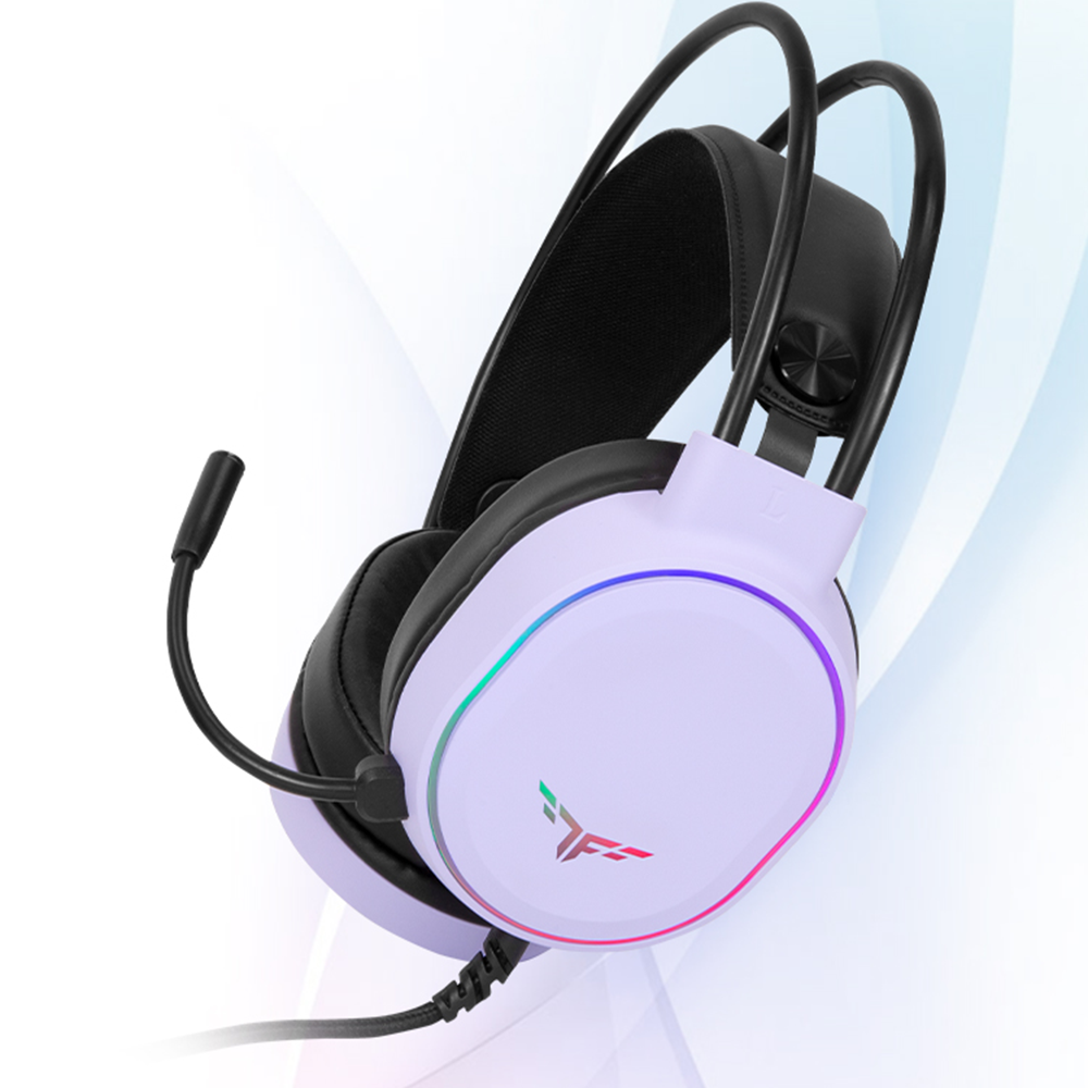 TFG CH240 컬러풀 7.1Ch 초경량 게이밍헤드셋 (노이즈캔슬링) 퍼플