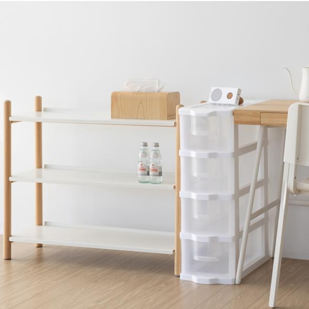 틈새수납장 폭좁은 수납장 거실 베란다 모듈 다용도 슬림 로로 서랍장 5단 투명