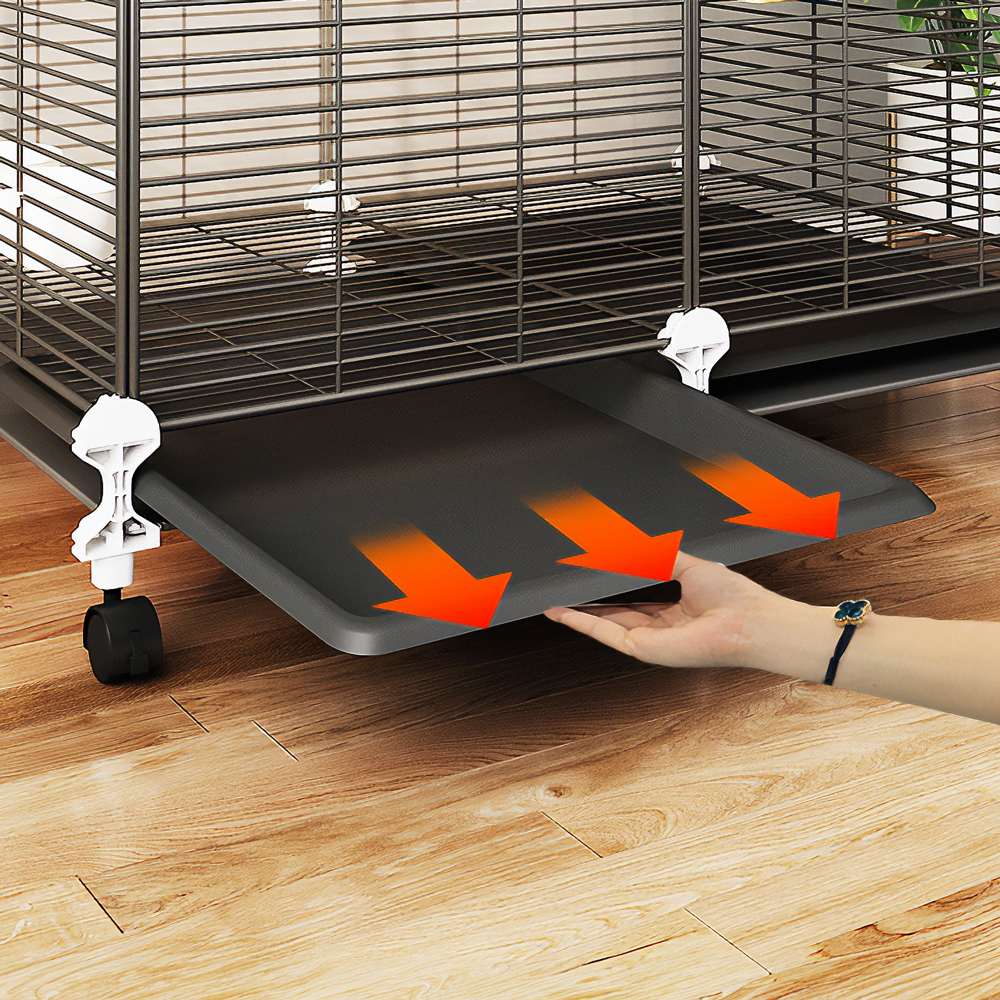 앵무새 새장 대형 집 새둥지 스텐 케이지 날림장 앵보장 2단 이미지 4