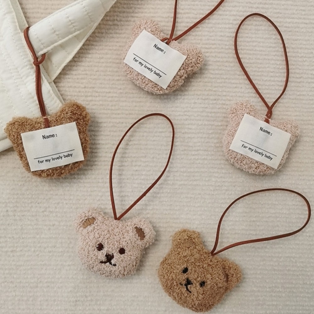 귀여운 곰인형 네임택 유치원 가방 어린이집 아기 유아 캐리어 이름표