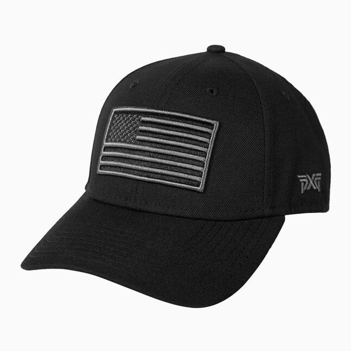 PXG Heroes USA Flag 뉴에라 콜라보 한정판 골프 모자 60332901 블랙