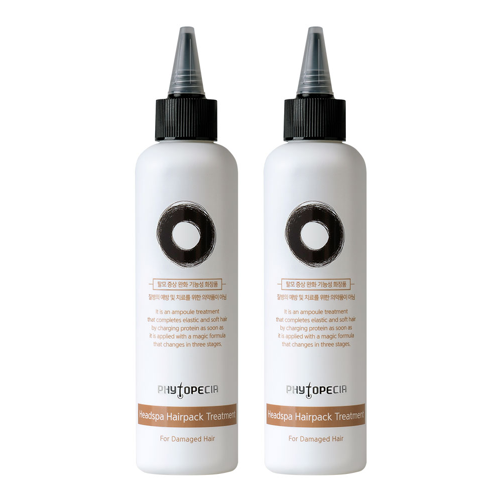 [피토페시아] 헤드스파 극손상 헤어팩 워터 트리트먼트 물미역트리트먼트 200ml x 2개구성 제품 이미지