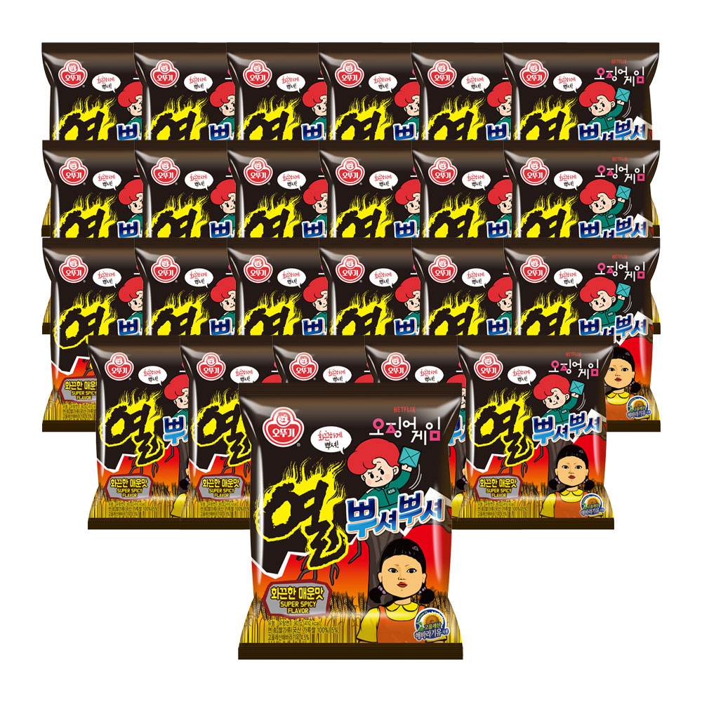 오뚜기 뿌셔뿌셔 화끈한 매운맛, 90g, 24개 - 상품 이미지