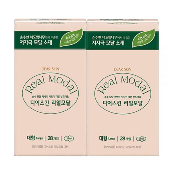 깨끗한나라 기획 디어스킨 리얼모달 대형 28P 1+1 : 허니밸 글로벌