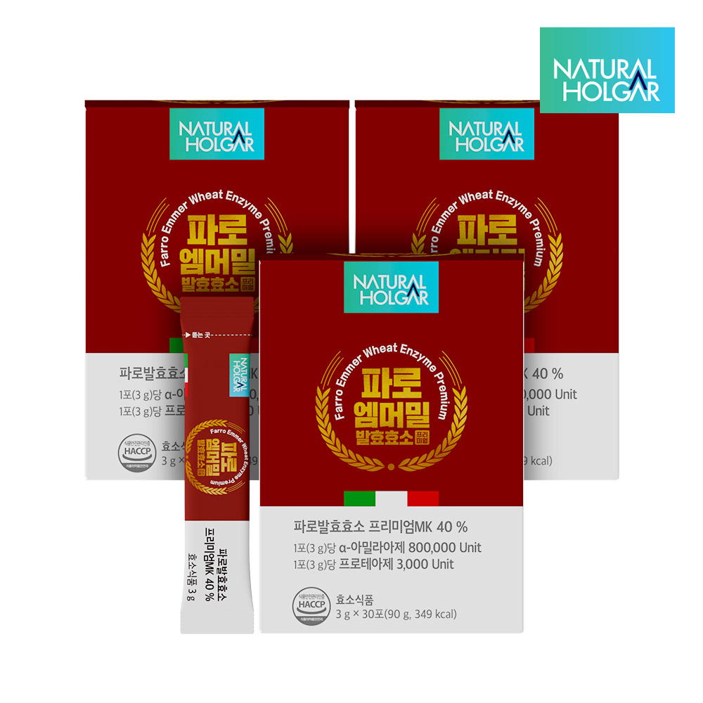 고역가 파로효소 엠머밀 곡물발효 프리미엄 30포, 3개 - 상품 이미지