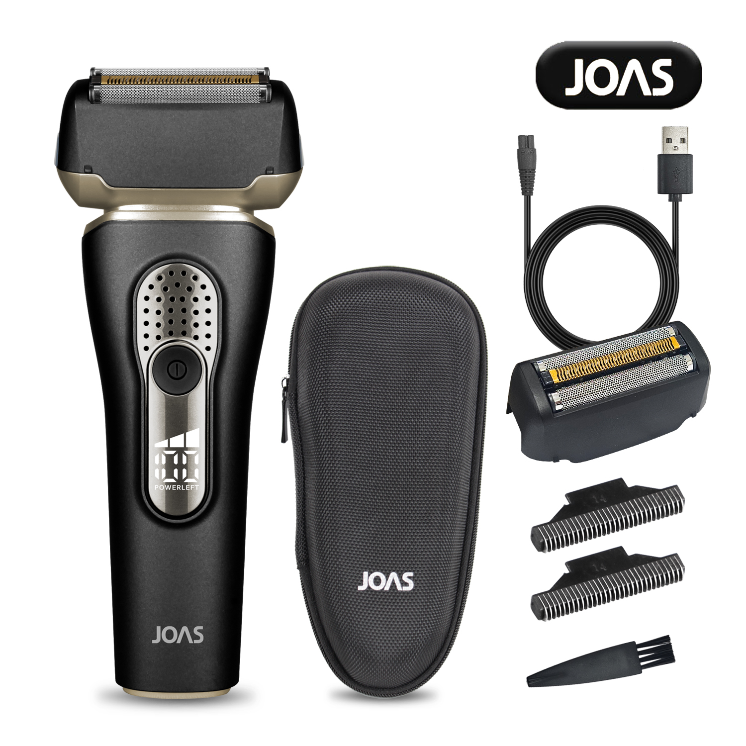 조아스 프리미엄 전기면도기 티타늄코팅 3중날 JS-7100 생활방수 청소년면도기