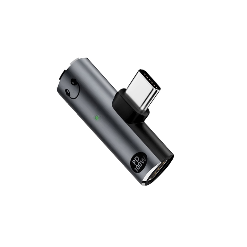3.5toC 듀얼 젠더 C타입 100W PD충전 3.5mm 이어폰 연결 마이크 통화 지원 - 상세 이미지 3